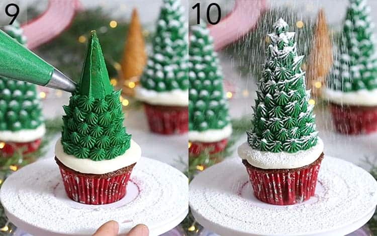 christmas tree cupcakes  preppy kitchen