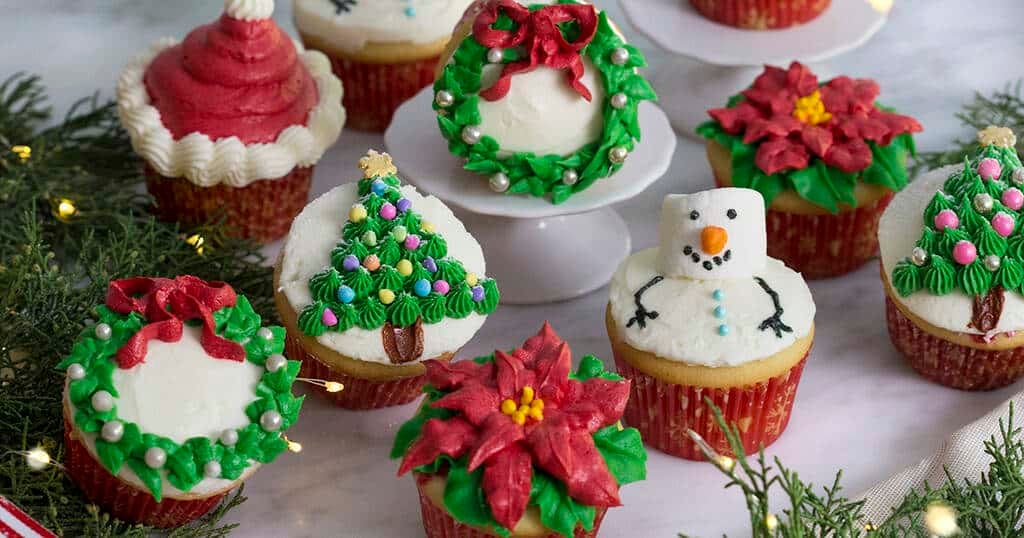 Christmas Ornament Cupcakes - Preppy Kitchen