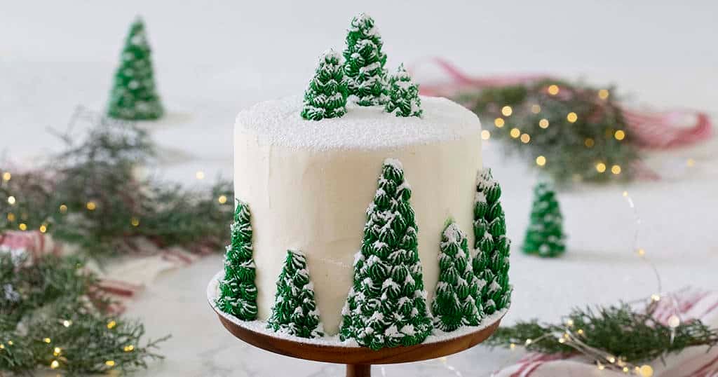 Holiday Christmas Tree Cake