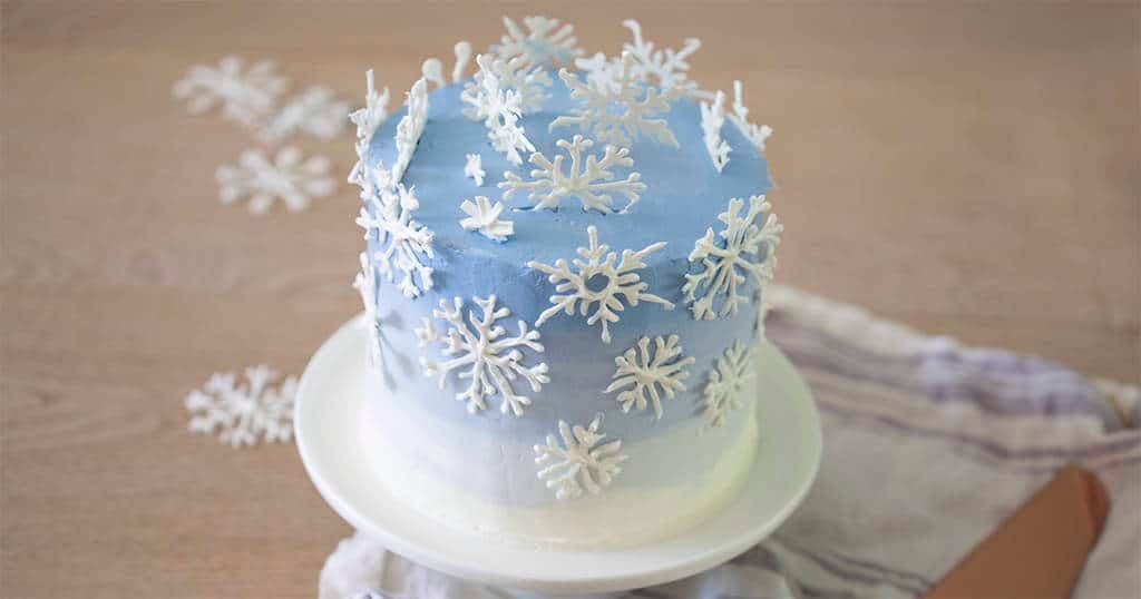 Snowflake Cake - Preppy Kitchen