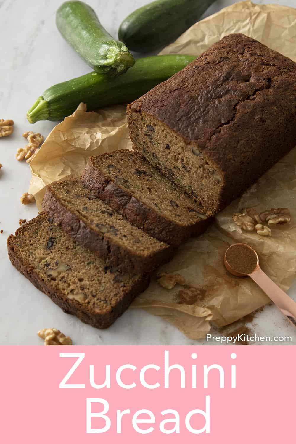 Zucchini Bread Recipe Preppy Kitchen