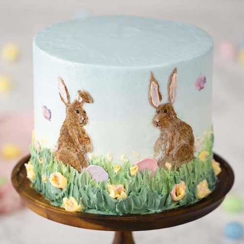 fondant bunny cake