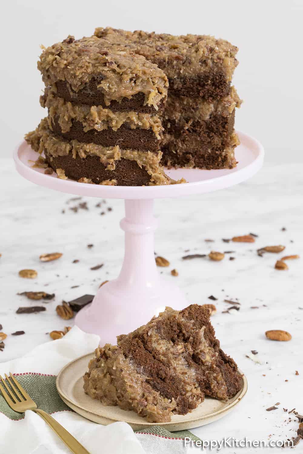 German Chocolate Cake - Preppy Kitchen