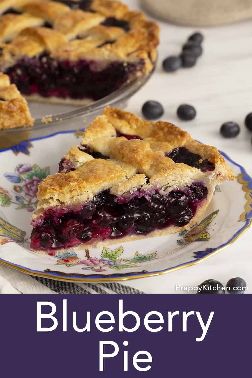 Homemade Blueberry Pie - Preppy Kitchen