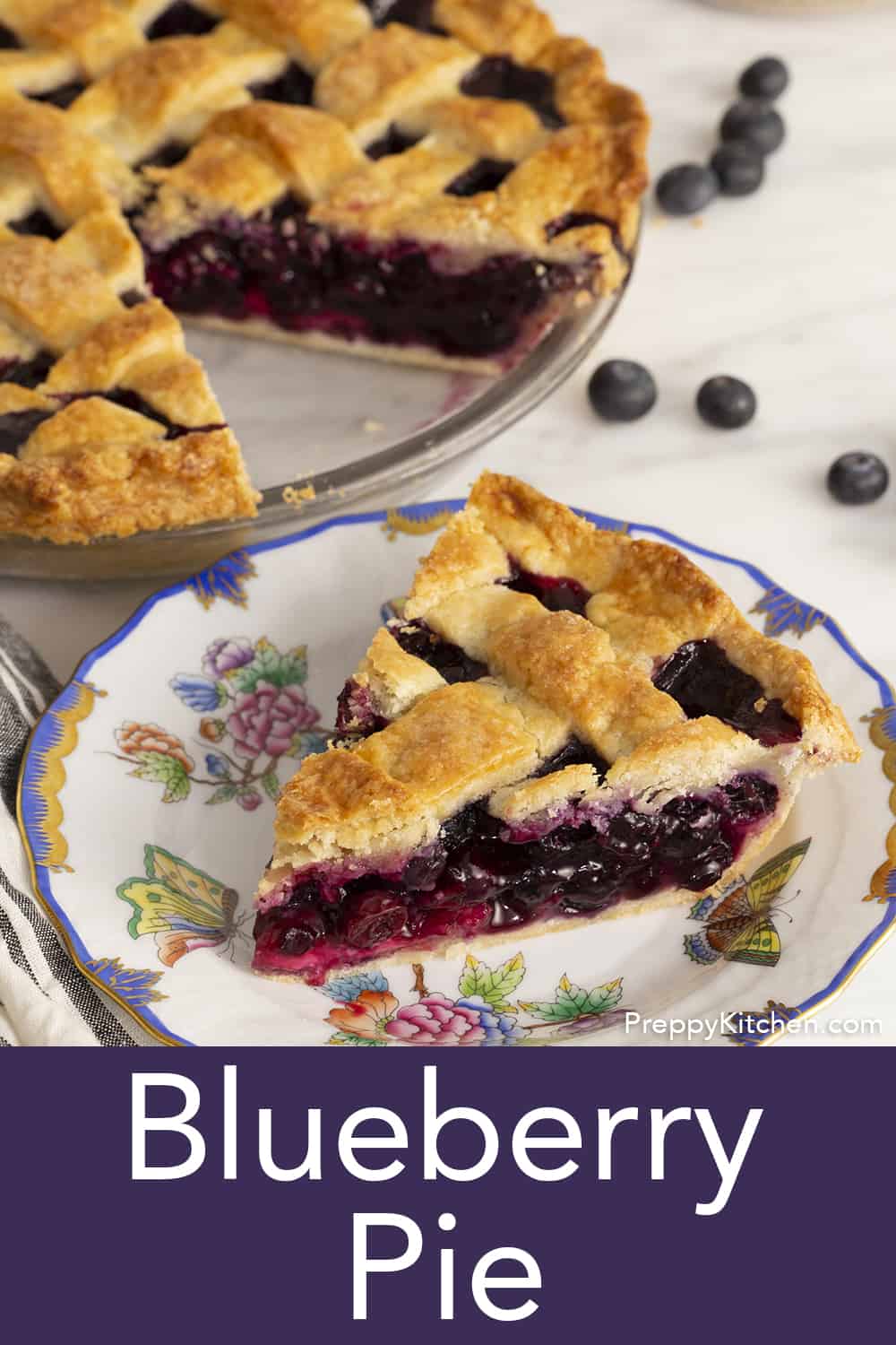 Homemade Blueberry Pie - Preppy Kitchen