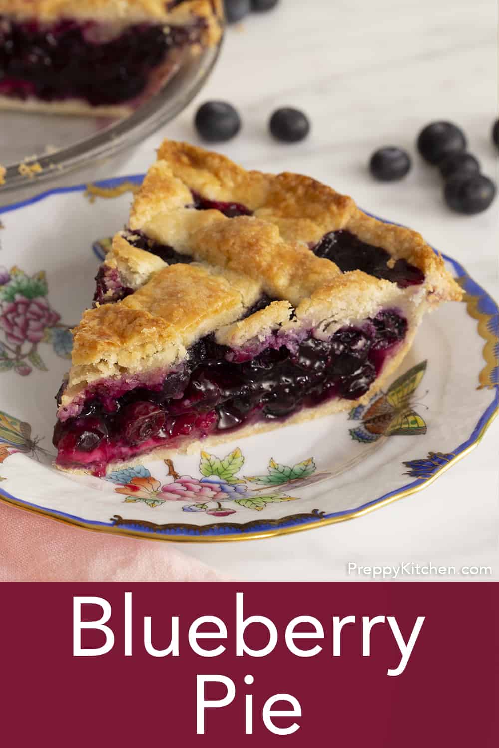 Homemade Blueberry Pie - Preppy Kitchen