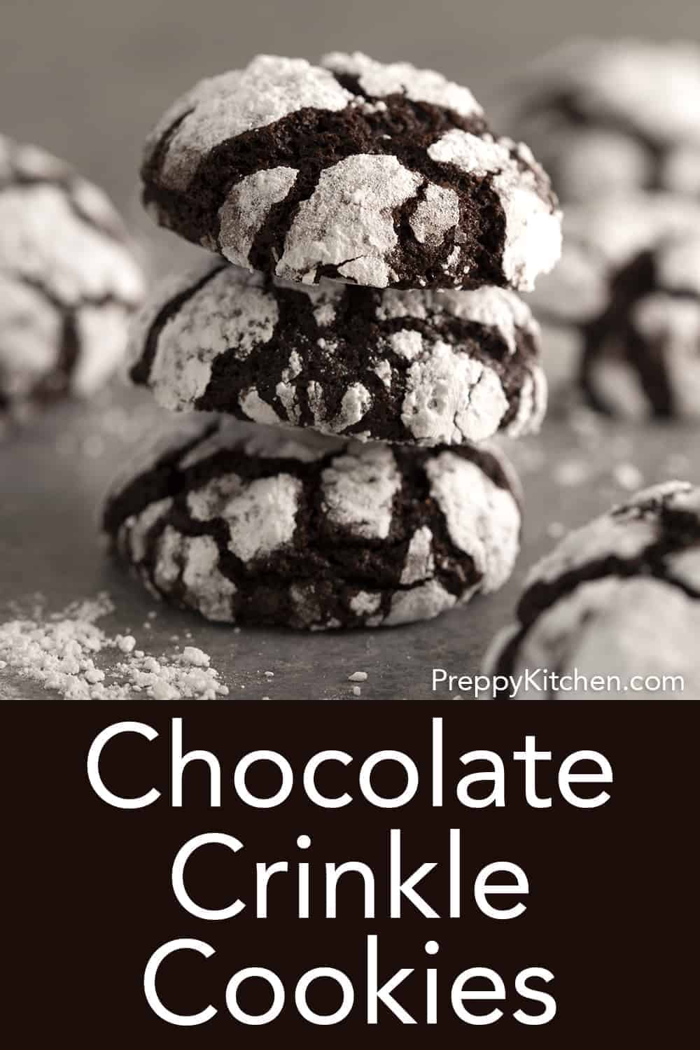 Chocolate Crinkle Cookies - Preppy Kitchen