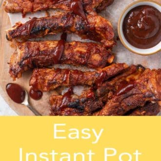 instant pot spare ribs with barbecue sauce