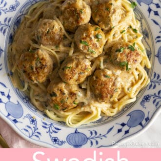 A plate of Swedish Meatballs