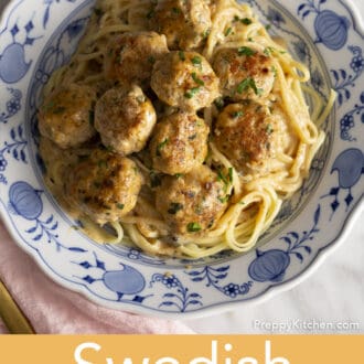 Swedish Meatballs on a plate