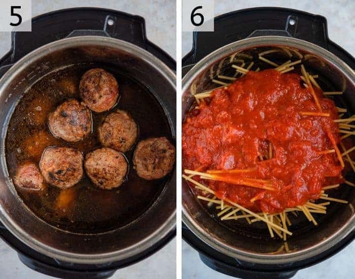 How to make instant pot spaghetti and meatballs