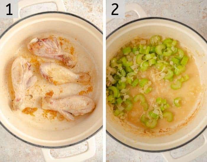 How to make the base for chicken noodle soup