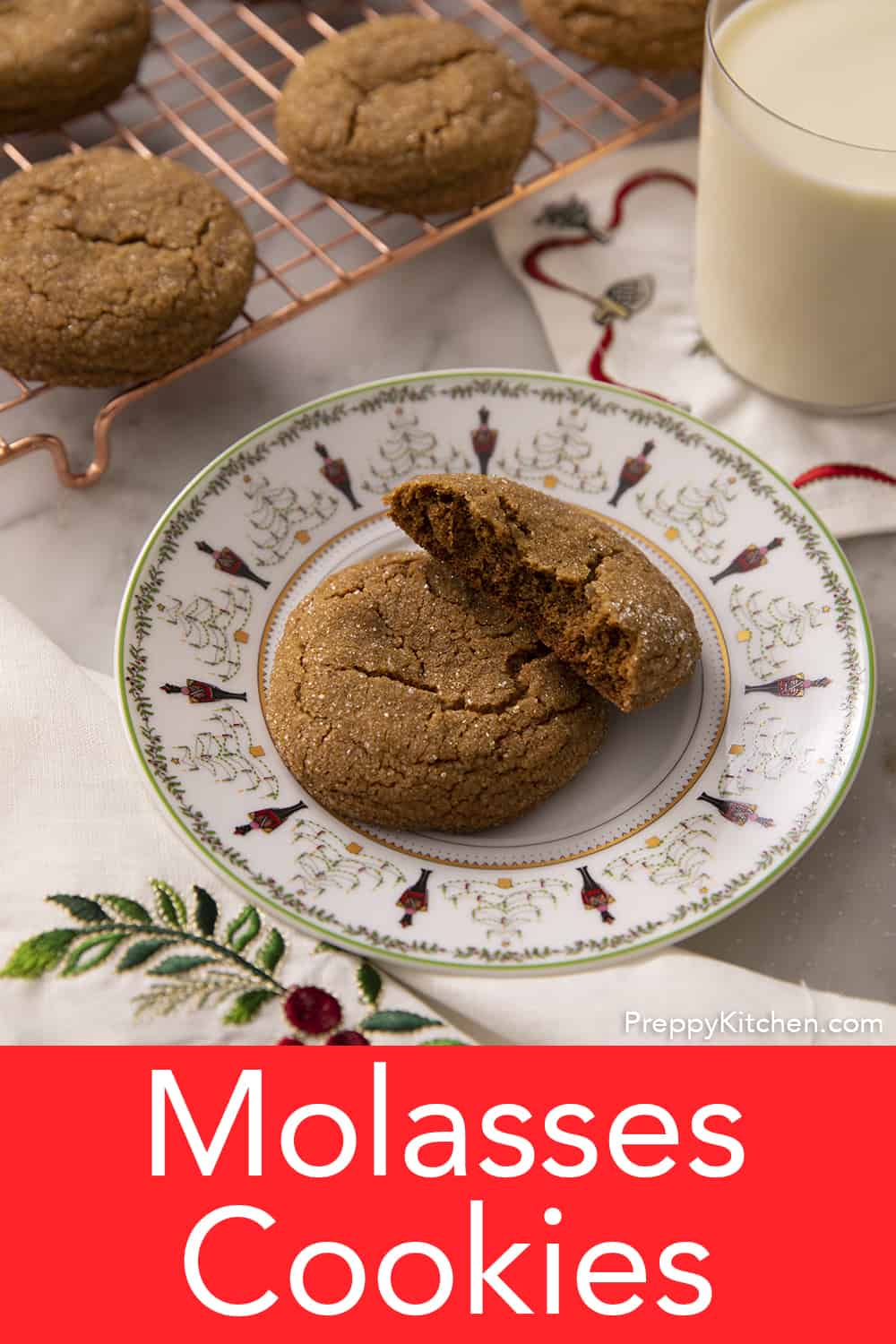 Molasses Cookies Preppy Kitchen