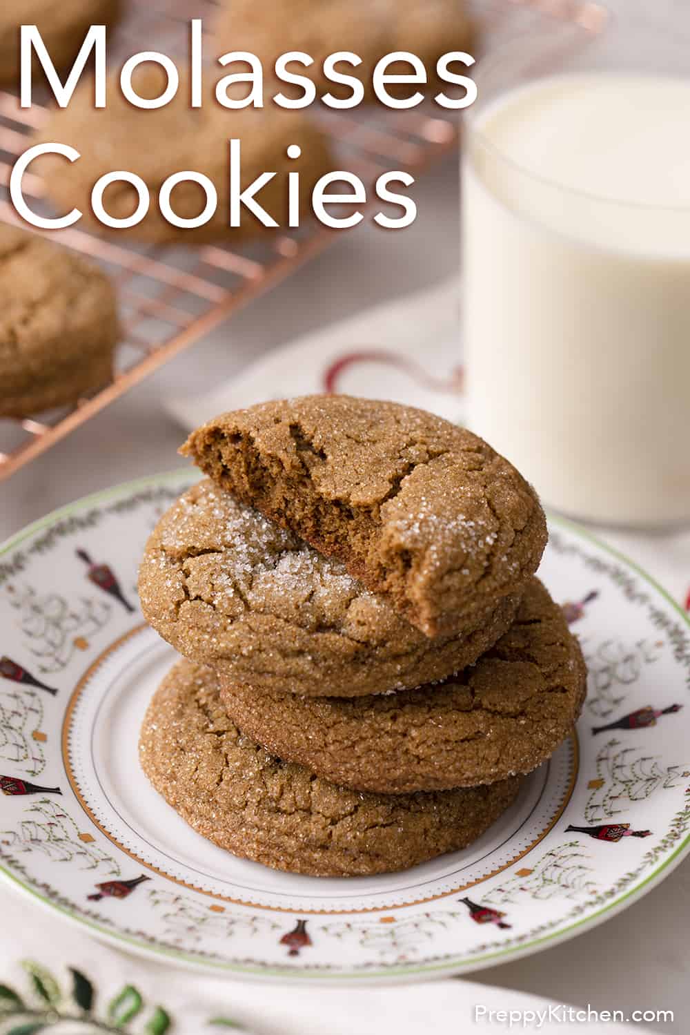 Molasses Cookies Preppy Kitchen