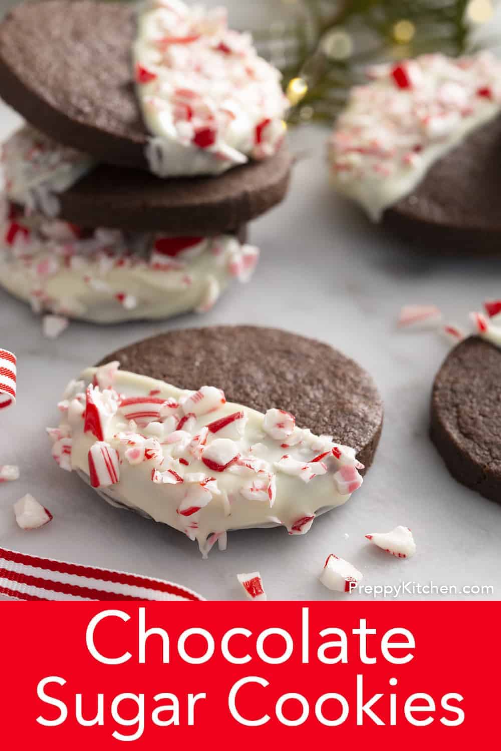 Chocolate Sugar Cookies - Preppy Kitchen