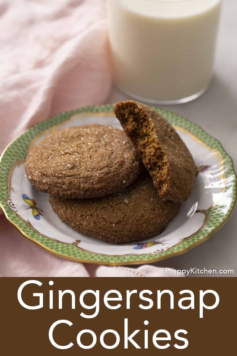 Gingersnap Cookies Preppy Kitchen