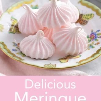 meringue kisses on a plate