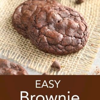 brownie cookies on a mat