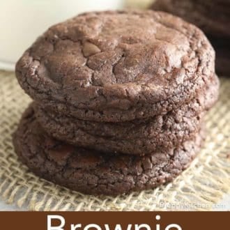 brownie cookies on a mat
