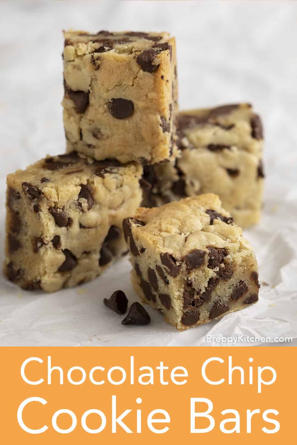 Chocolate Chip Cookie Bars - Preppy Kitchen