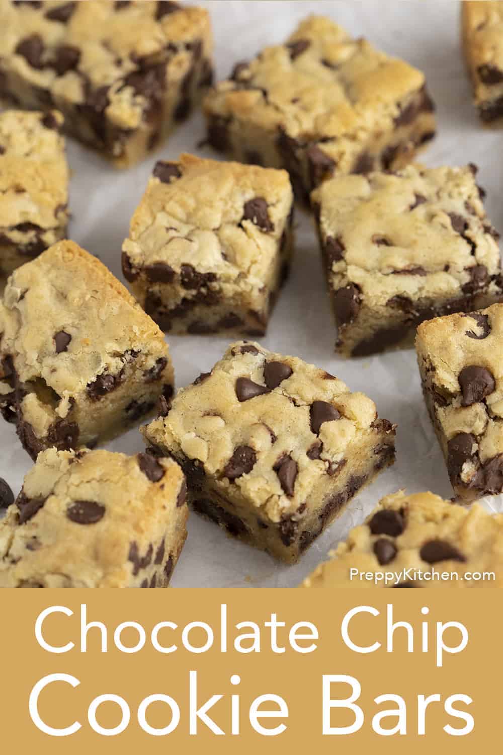 Chocolate Chip Cookie Bars - Preppy Kitchen