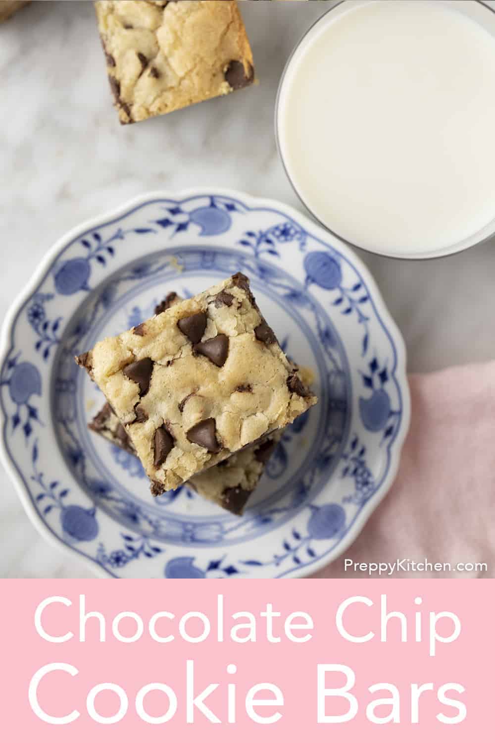 Chocolate Chip Cookie Bars Preppy Kitchen