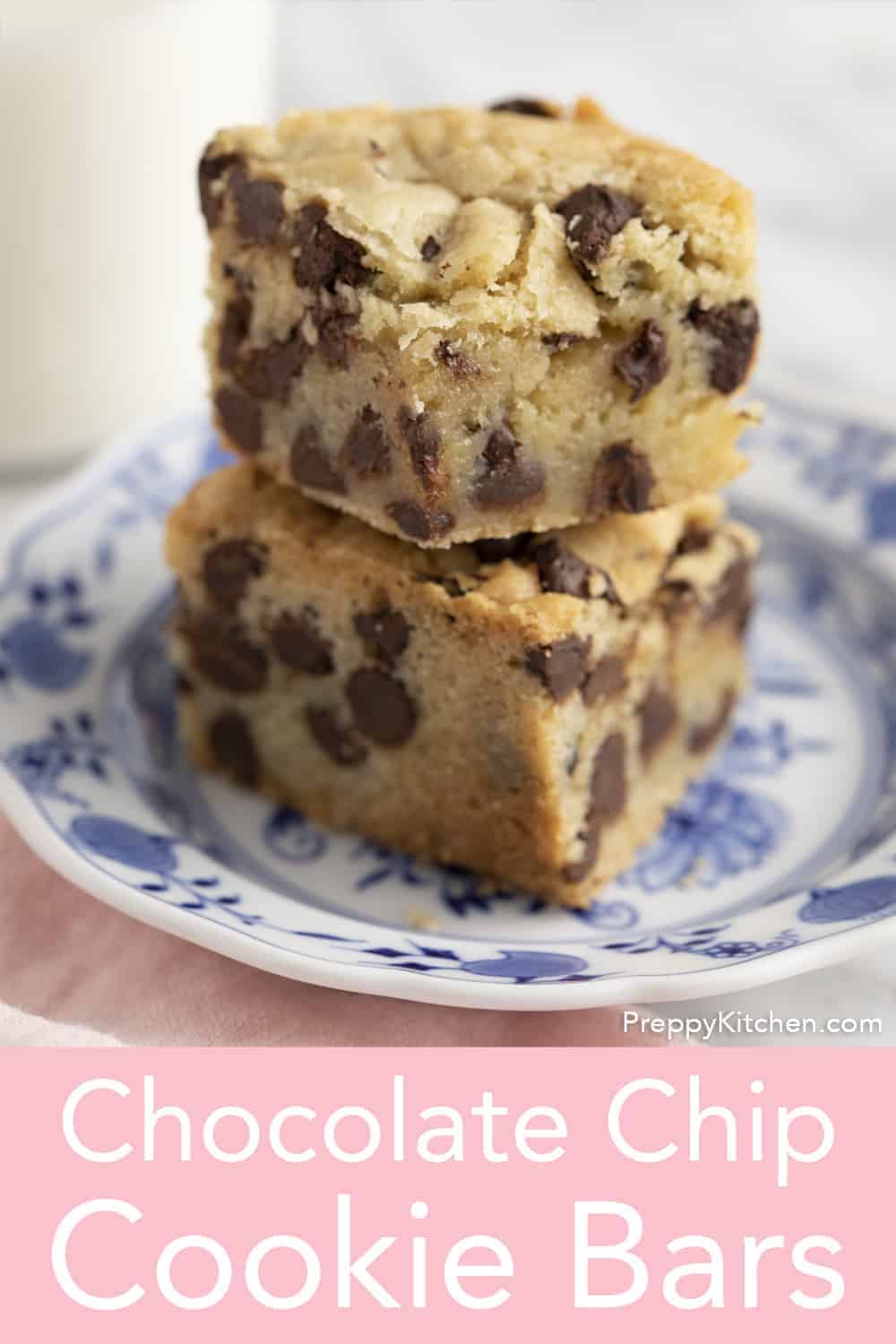 Chocolate Chip Cookie Bars - Preppy Kitchen