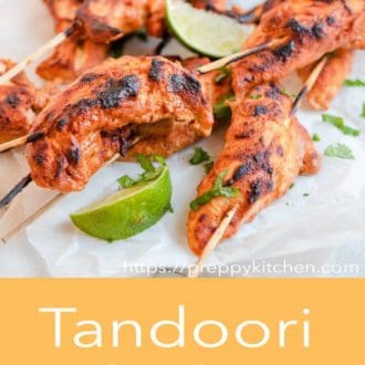 tandoori chicken skewers