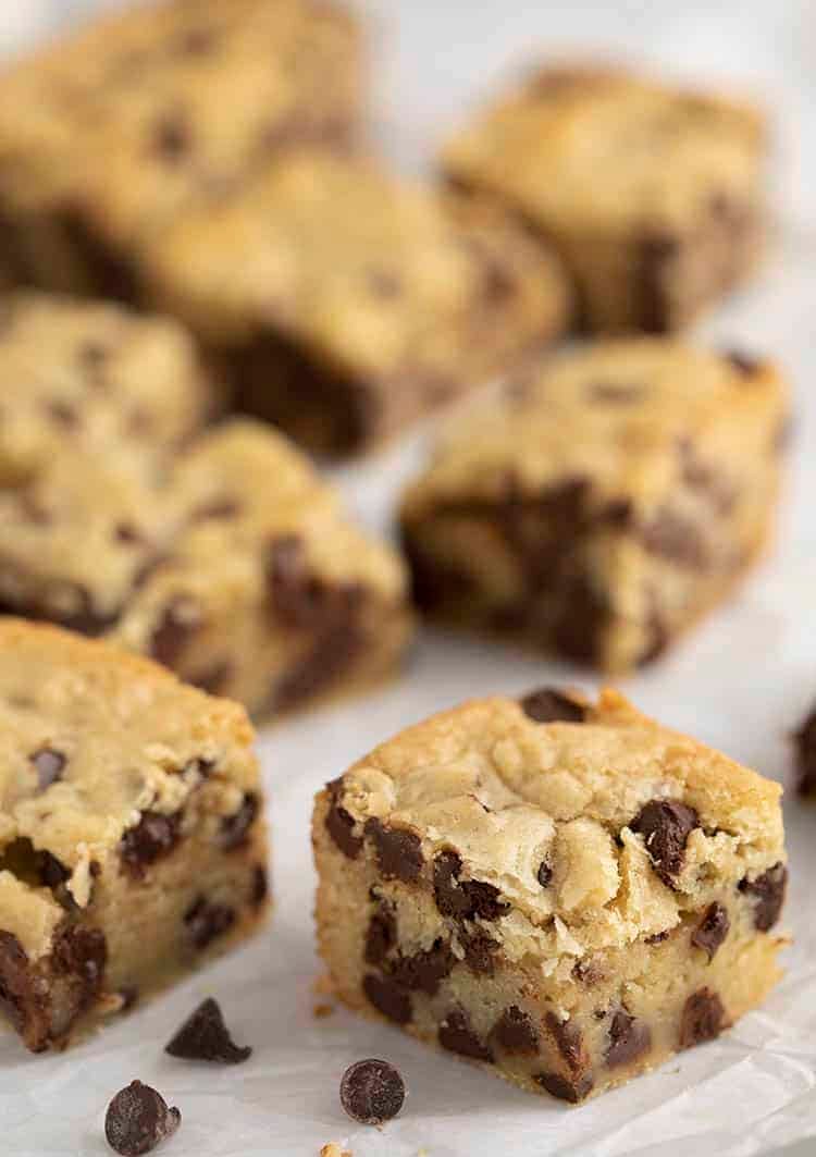 chocolate chip cookie dough bars