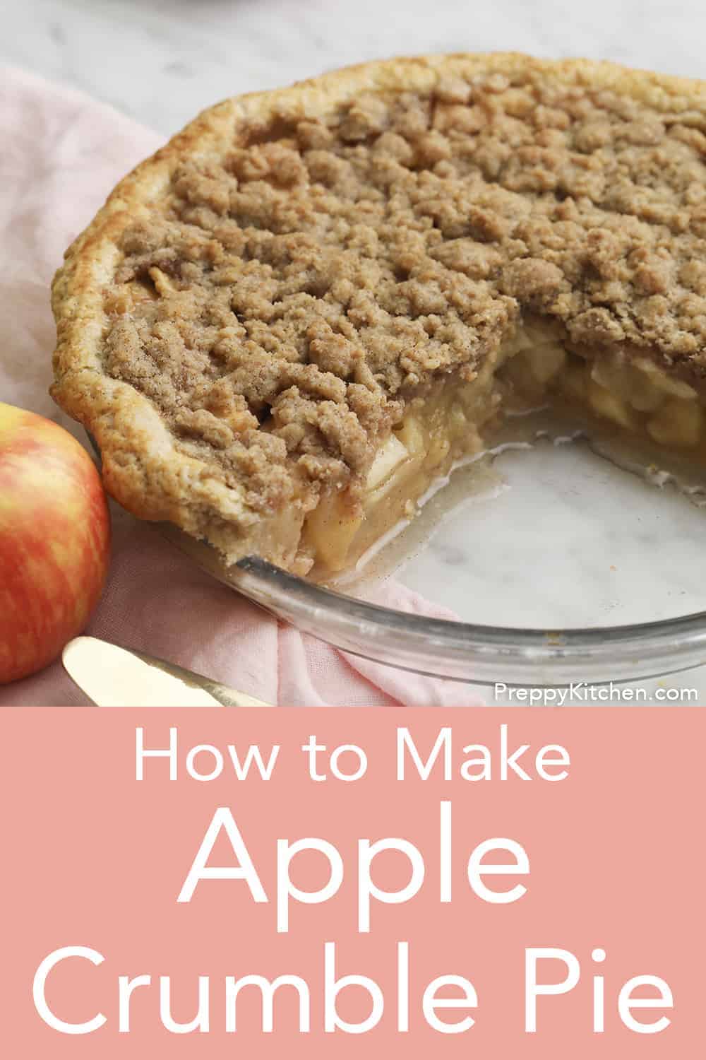 Apple Crumble Pie - Preppy Kitchen