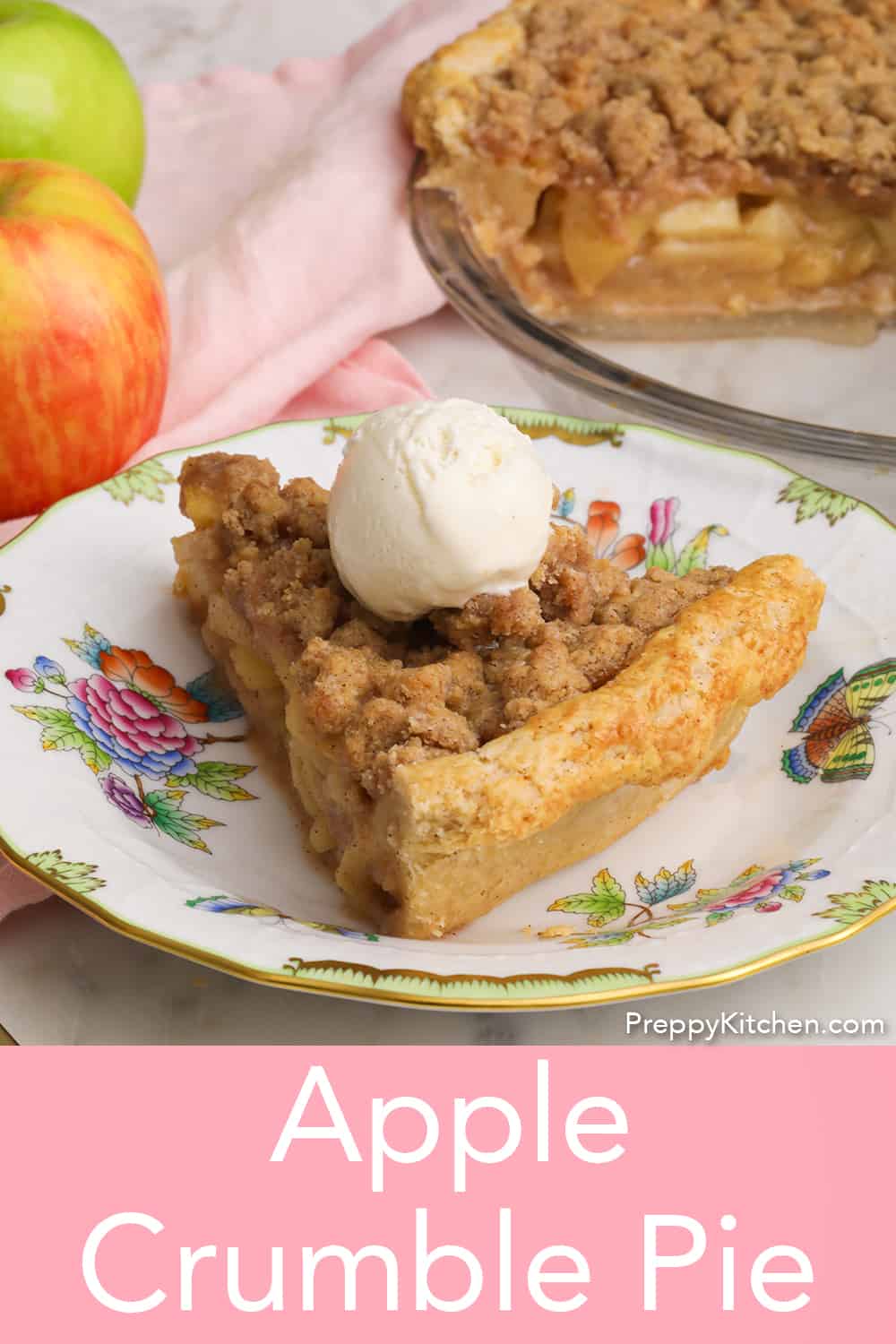 Apple Crumble Pie - Preppy Kitchen