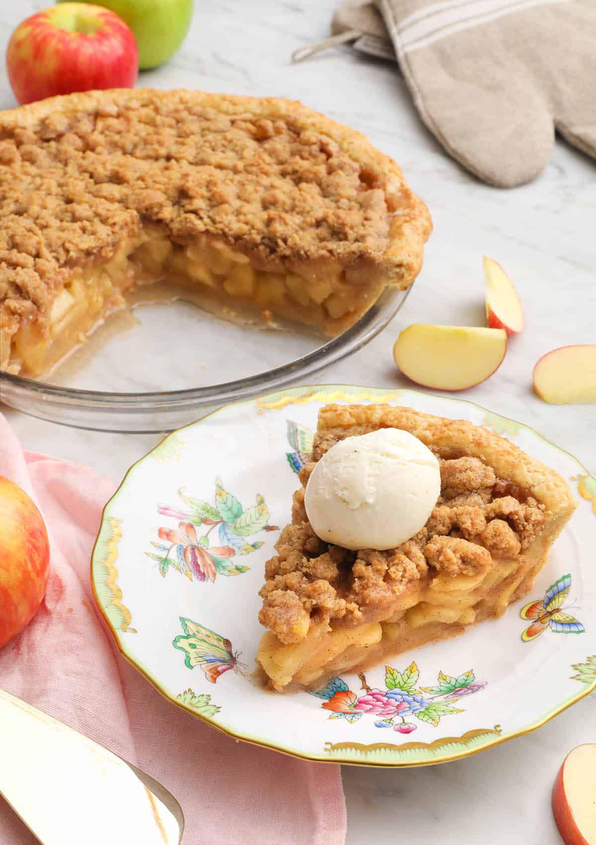 Apple Crumble Pie - Preppy Kitchen