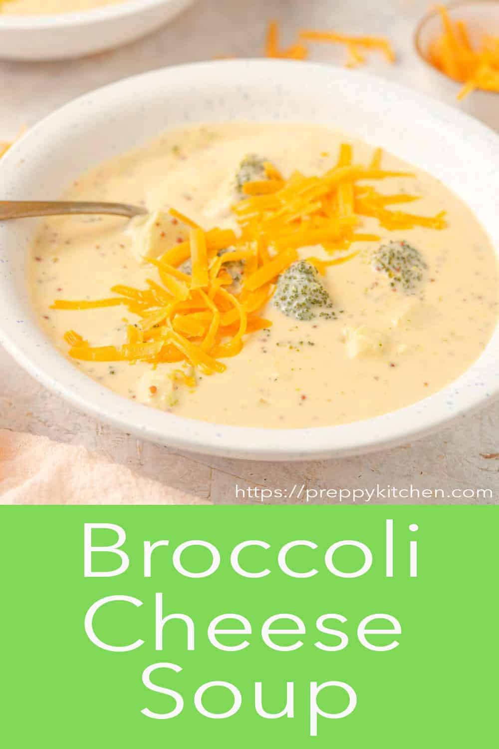 Broccoli Cheese Soup - Preppy Kitchen