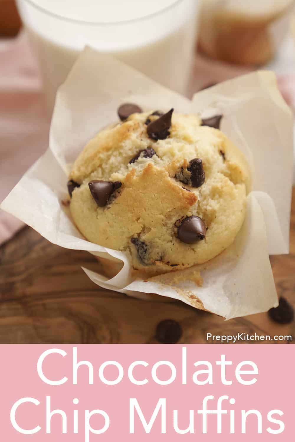 Chocolate Chip Muffins Preppy Kitchen