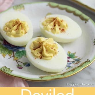 deviled eggs on a plate