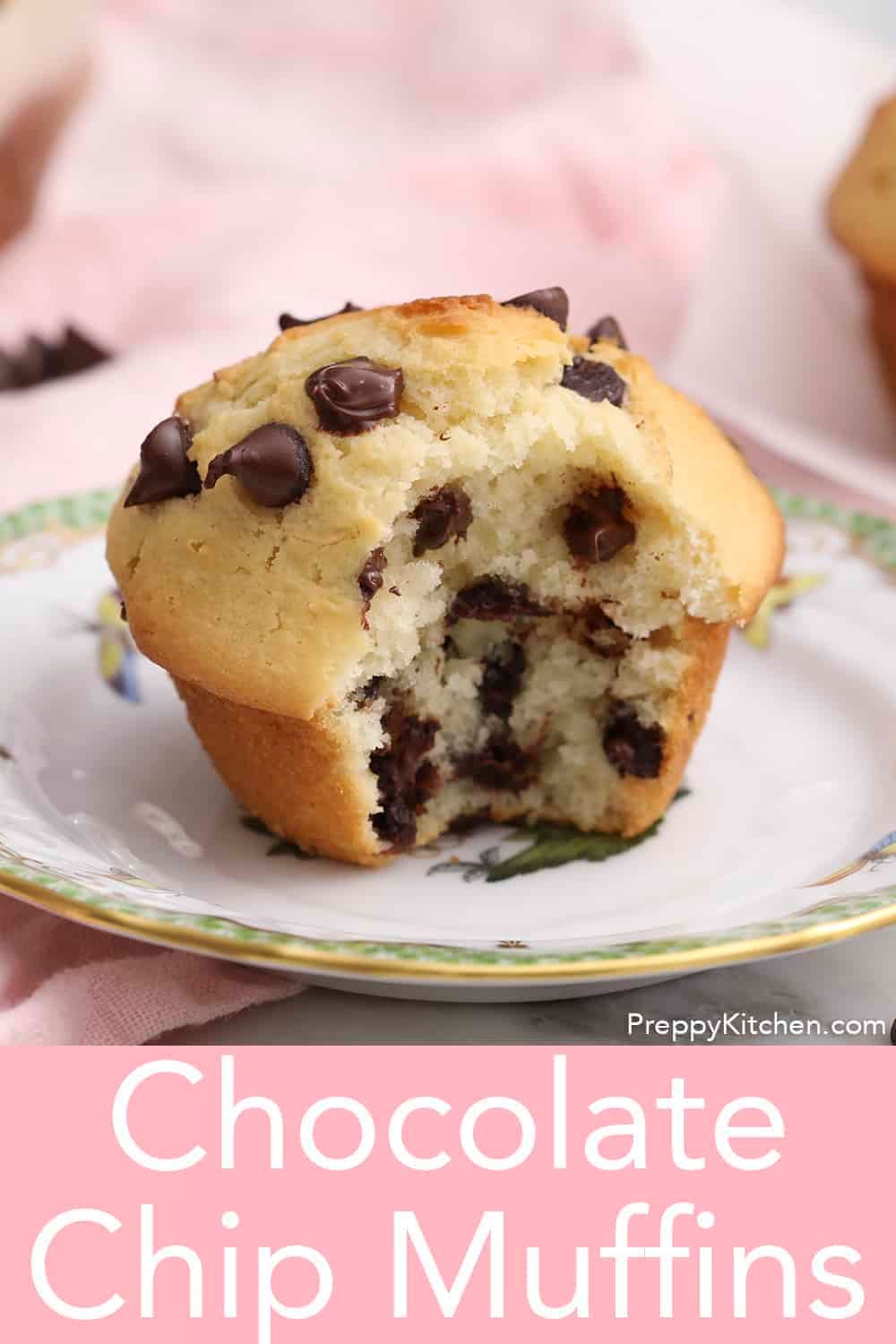 Chocolate Chip Muffins Preppy Kitchen
