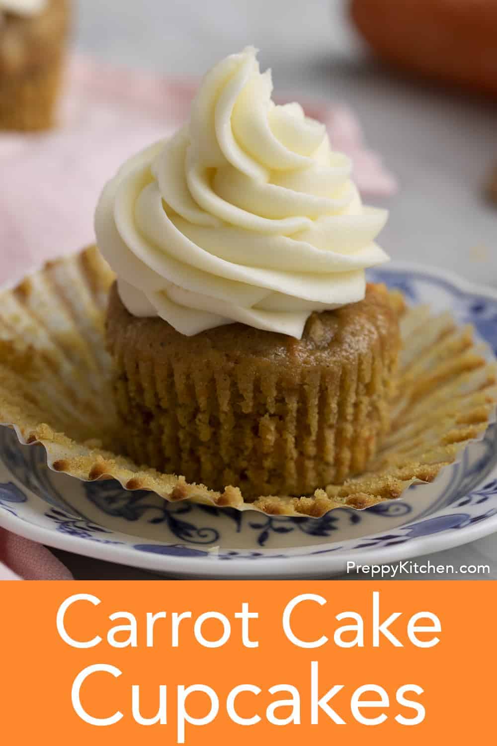 Carrot Cake Cupcakes - Preppy Kitchen