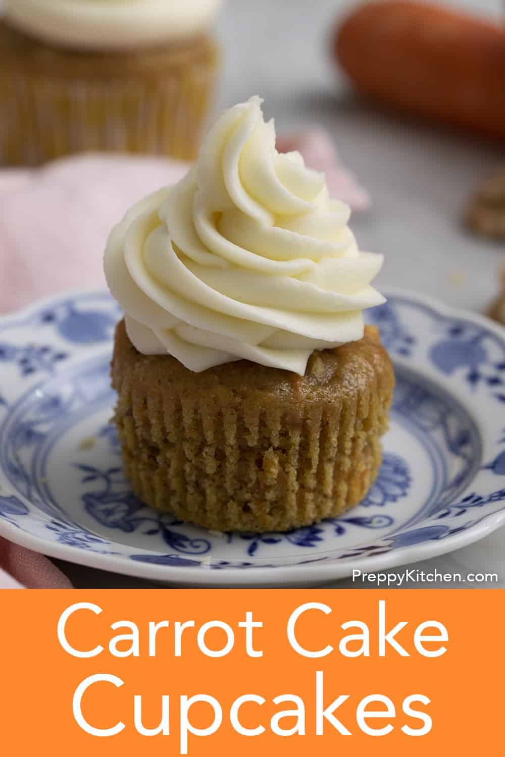 Carrot Cake Cupcakes - Preppy Kitchen