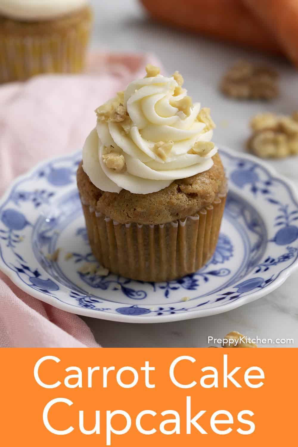 Carrot Cake Cupcakes - Preppy Kitchen