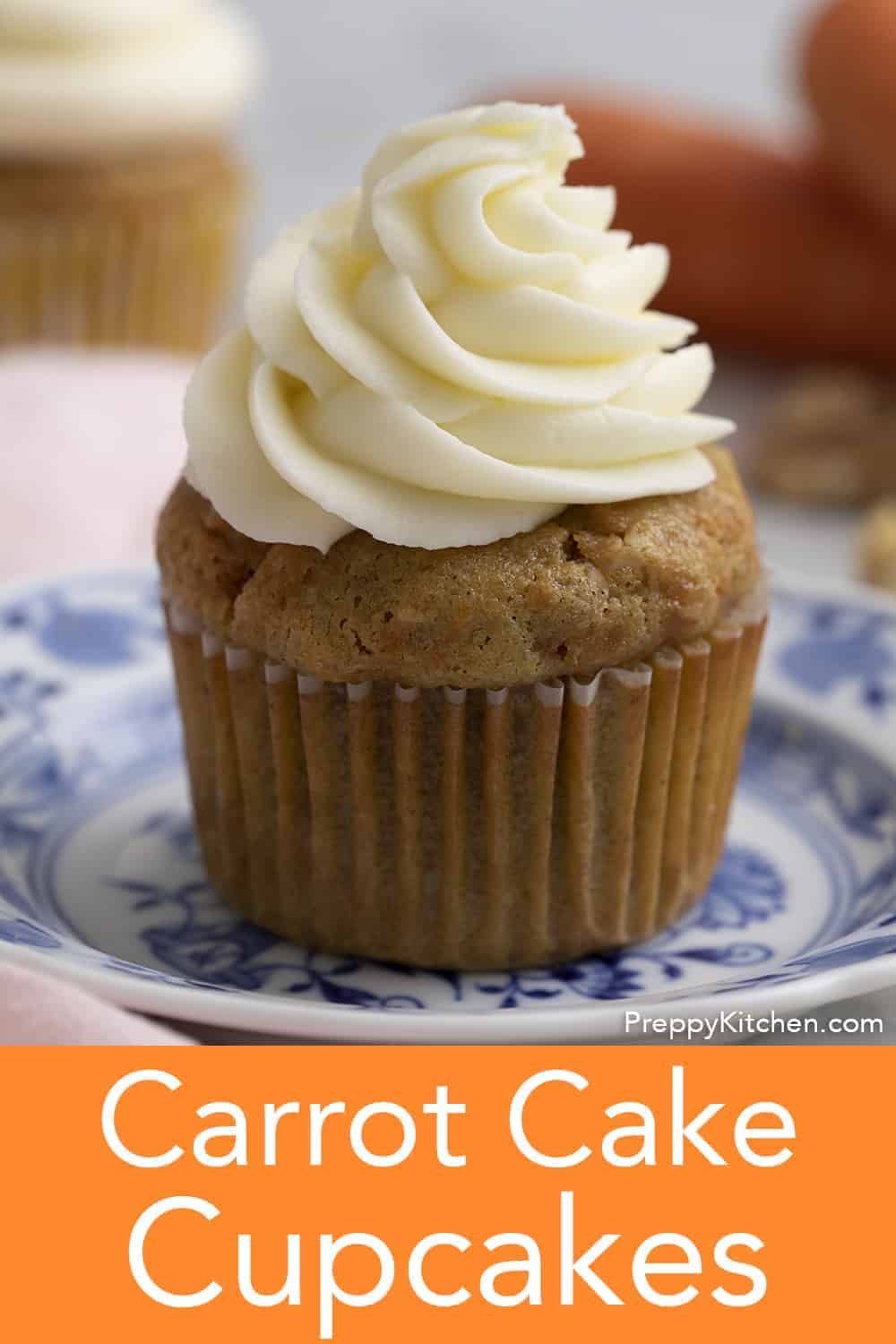 Carrot Cake Cupcakes - Preppy Kitchen