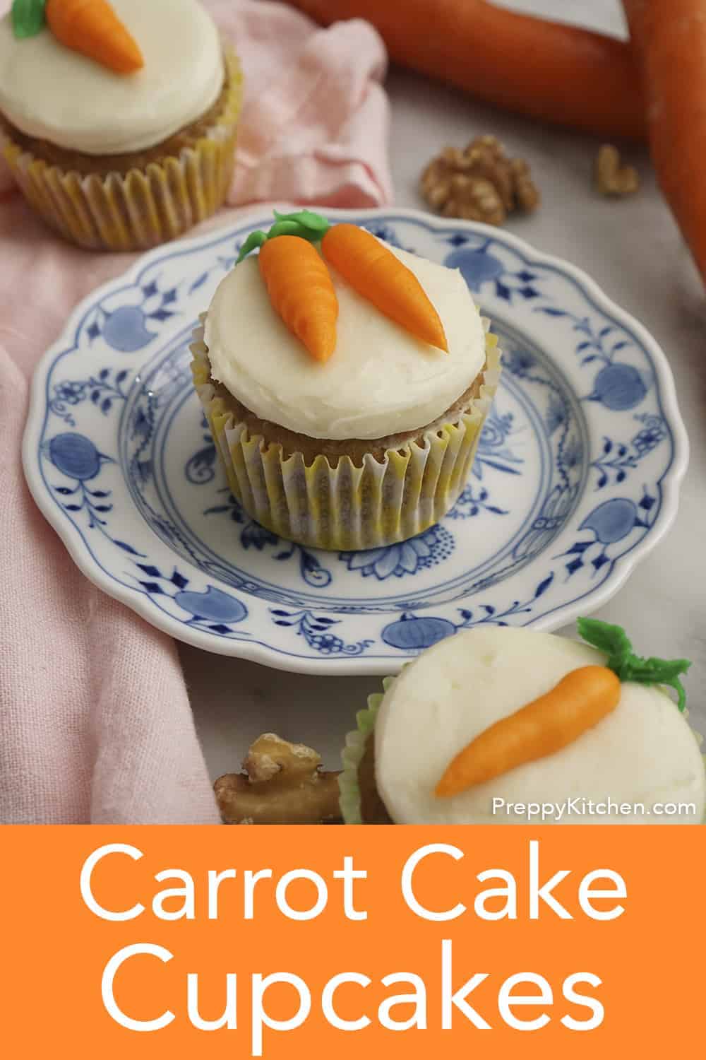 Carrot Cake Cupcakes - Preppy Kitchen