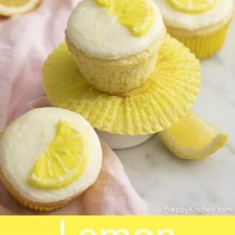 lemon cupcakes with lemon frosting