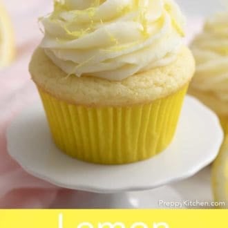 lemon cupcake with lemon frosting
