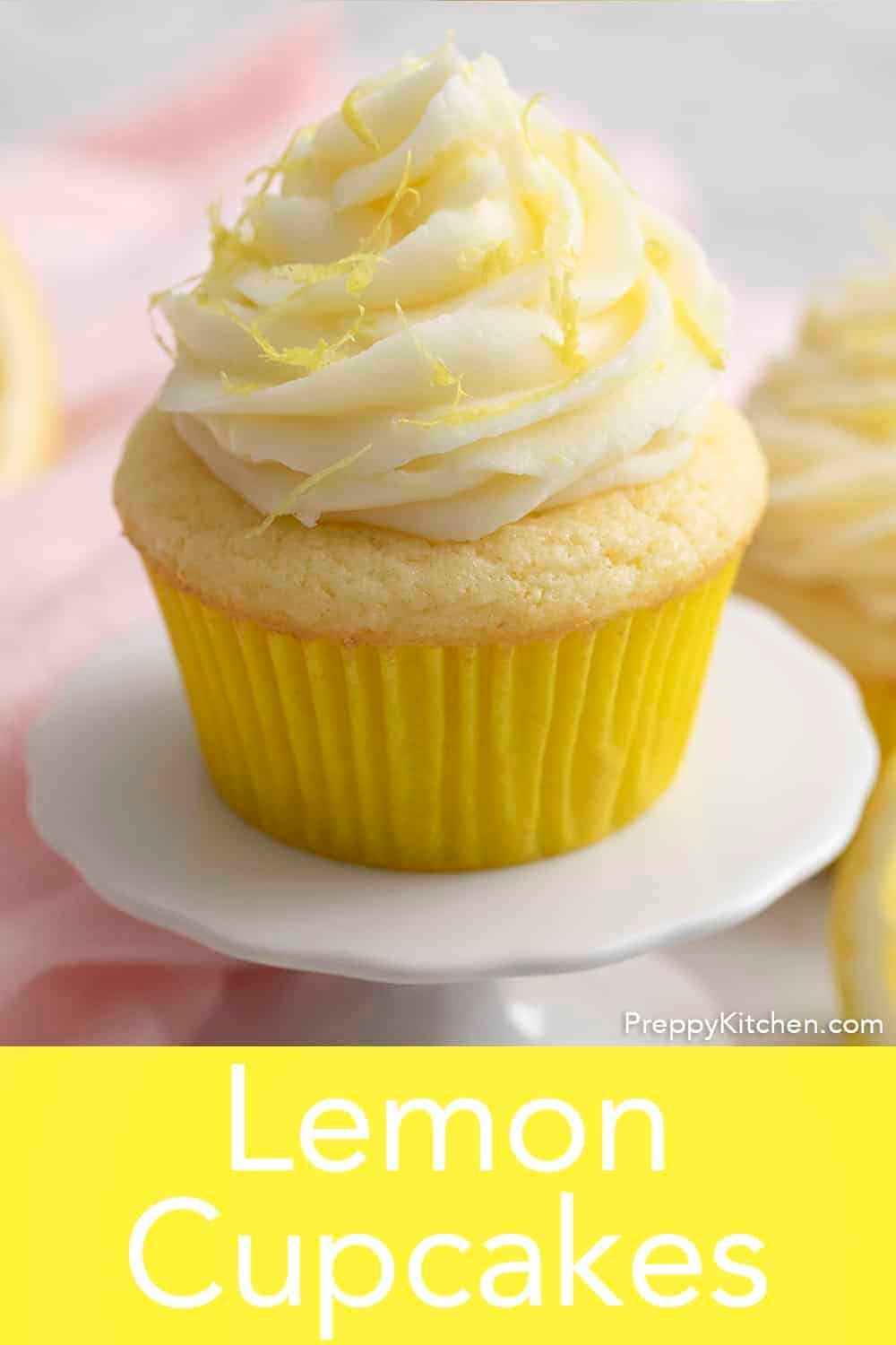 Lemon Cupcakes - Preppy Kitchen