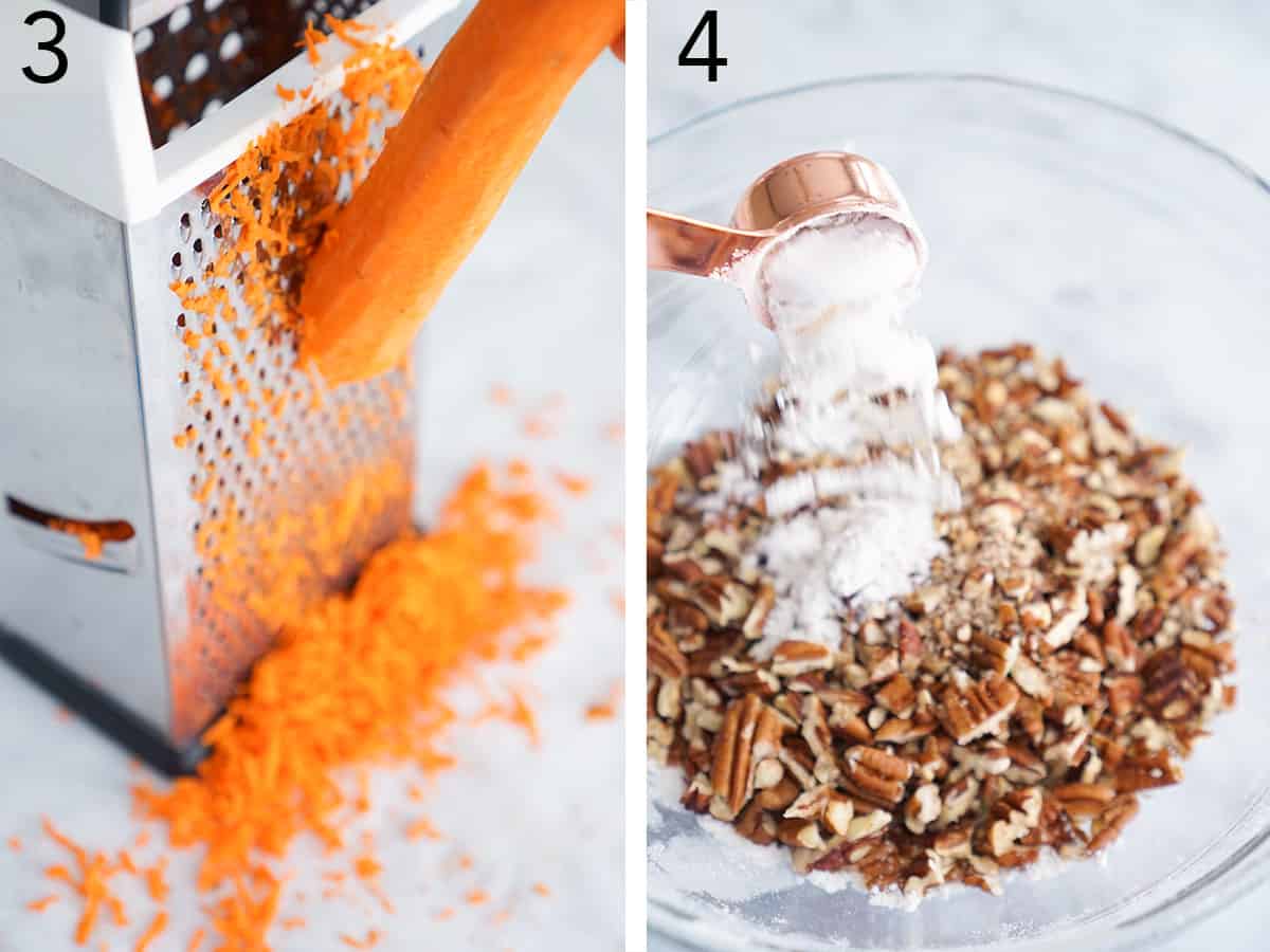 shredded carrots for carrot cake