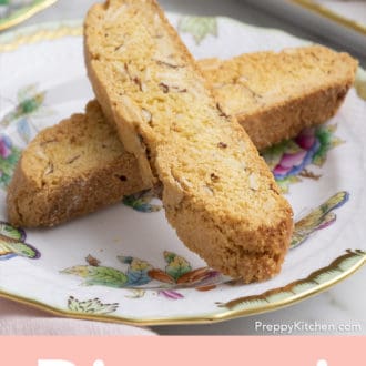 biscotti stacked on a plate