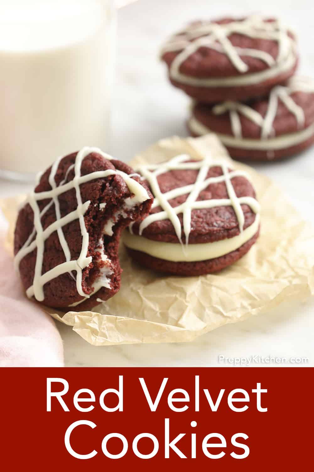 Red Velvet Cookies Preppy Kitchen