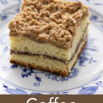 Coffee cake with a streusel topping Coffee cake with a streusel topping
