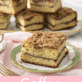 Coffee cake with a streusel topping
