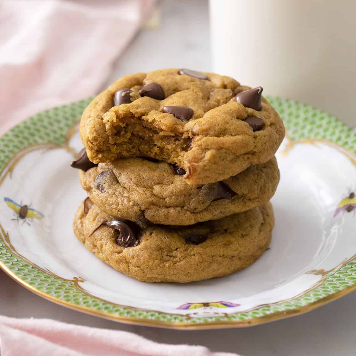 Pumpkin Chocolate Chip Cookies-image